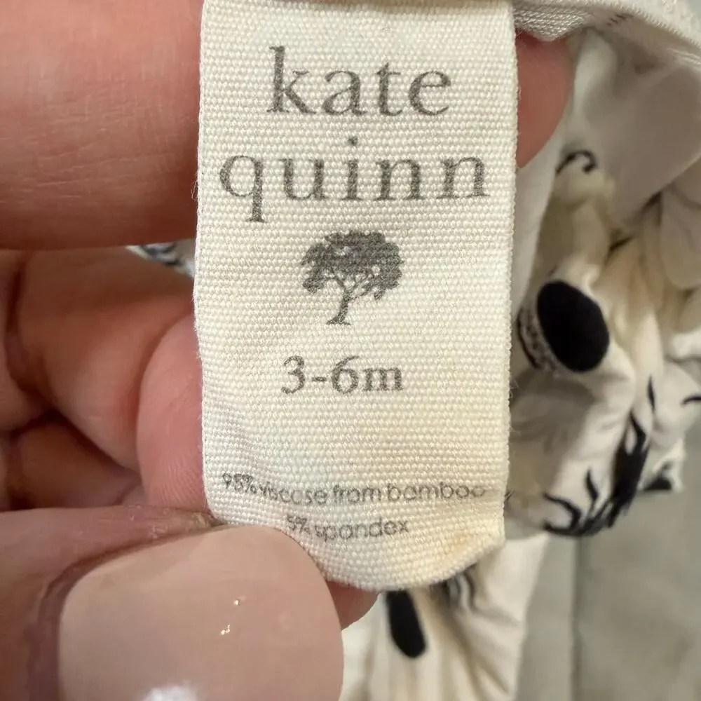 Kate Quinn Bamboo Spider One Piece Outfie Footie Romper 3-6 Months